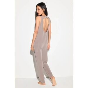 Spiritual Gangster Women's XS Klum Jumpsuit Sleeveless One Piece Taupe Stretch